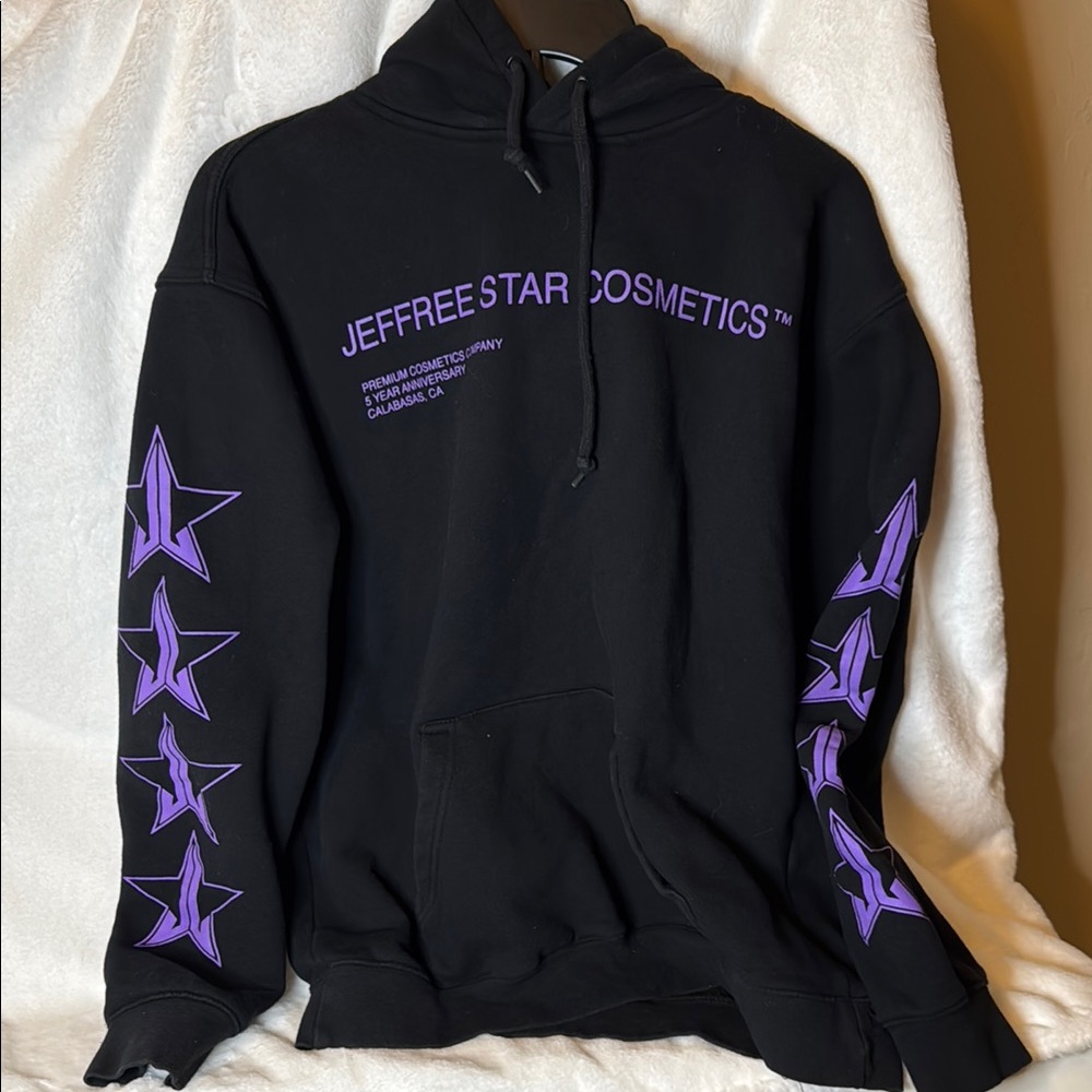 Jeffree Star Black and Purple Sweatshirt with Star Designs